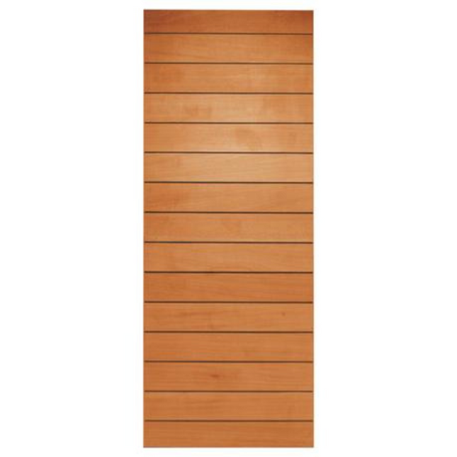 Verical Solid Meranti Frame & Ledge Door