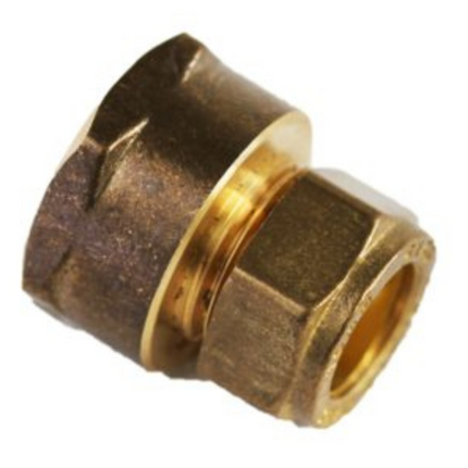 Brass Compression Reducing Coupler - Male/Female