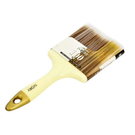 Ivory Paint Brush – Academy | 100% Synthetic Filament Brush for PVA & Enamel Paint